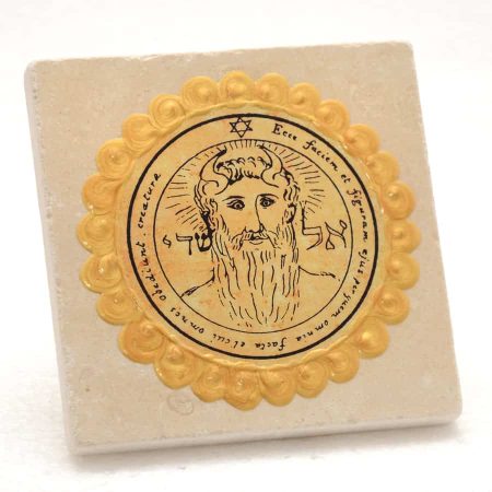 King-Solomon-seal-Jerusalem-Stone-Tile-no.33